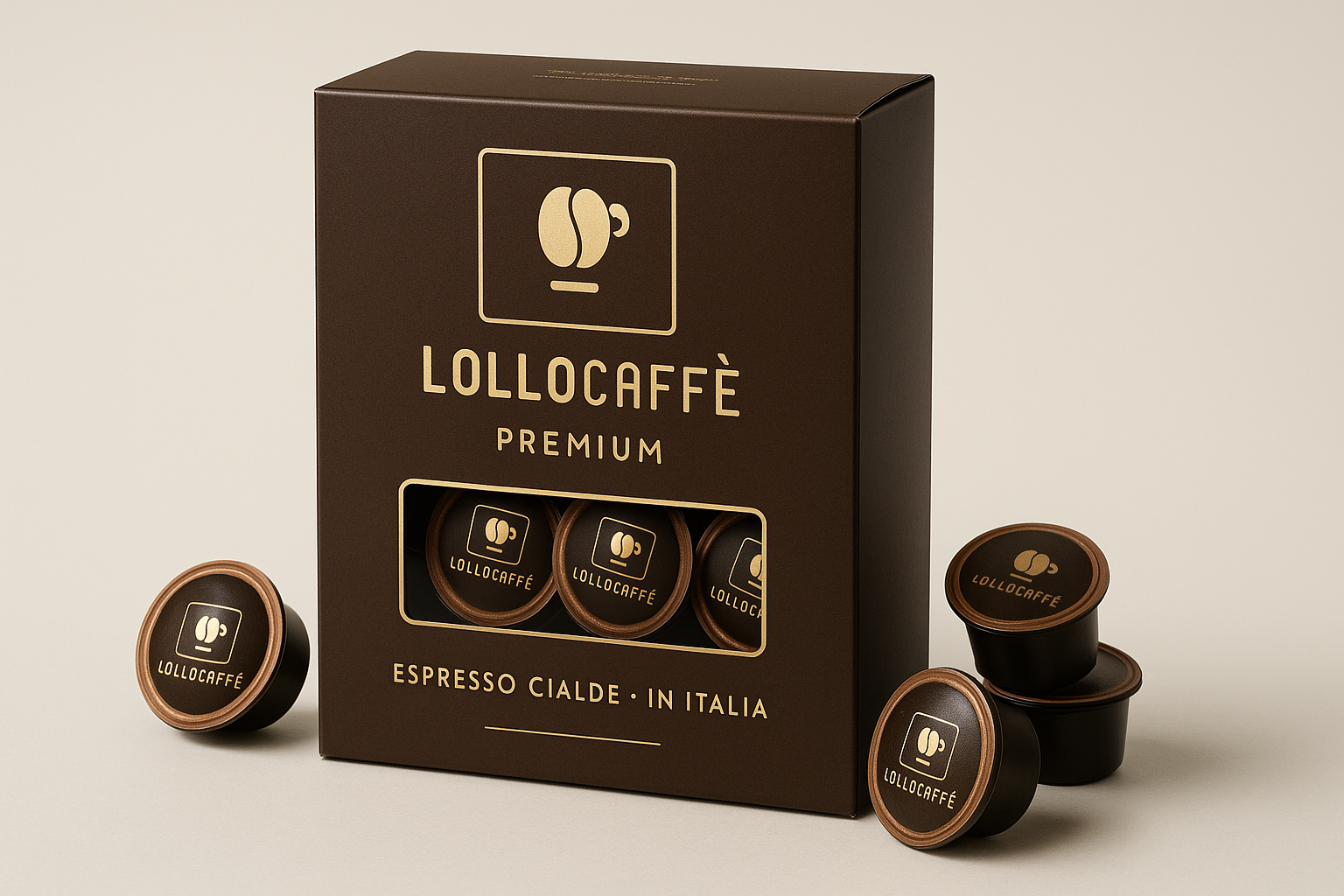 crea una box di cialde lollocaffè
